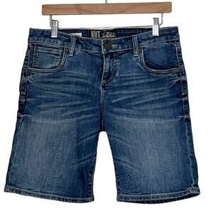 Kut from the Kloth Dark Blue Denim Bermuda Shorts